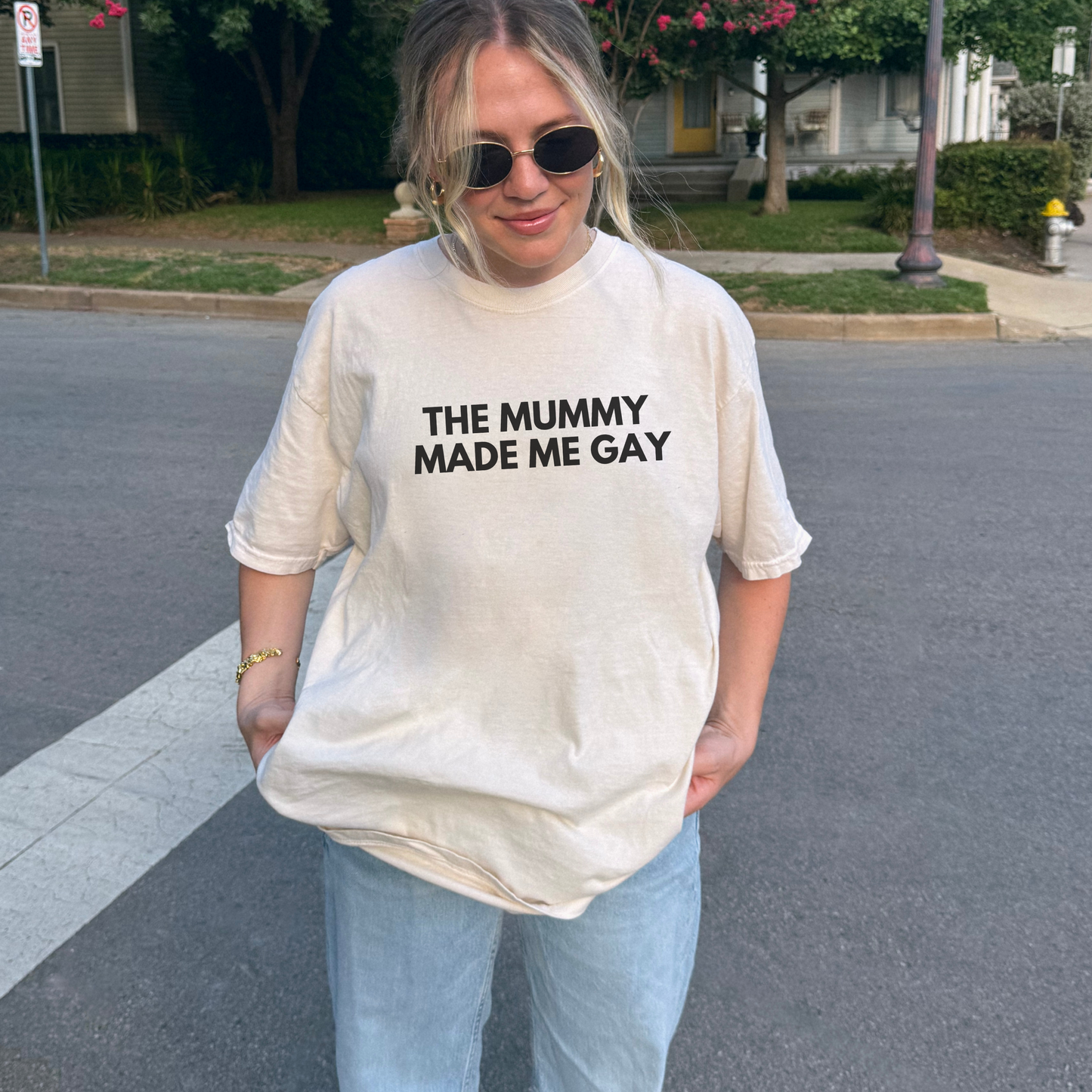 Shirtgeist The Mummy Made Me Gay Shirt — product detail