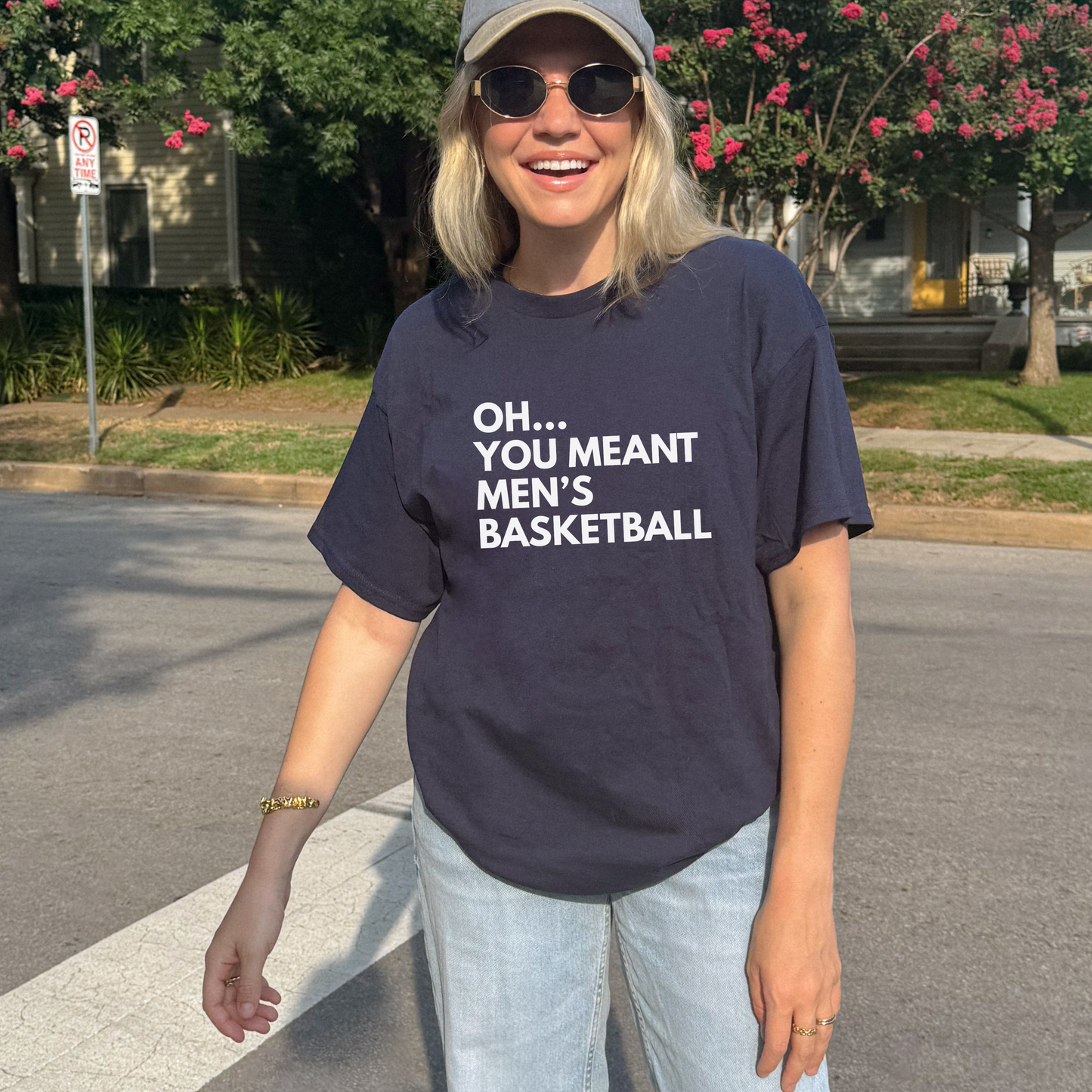 Shirtgeist Oh You Meant Men's Basketball Bold Shirt — size chart
