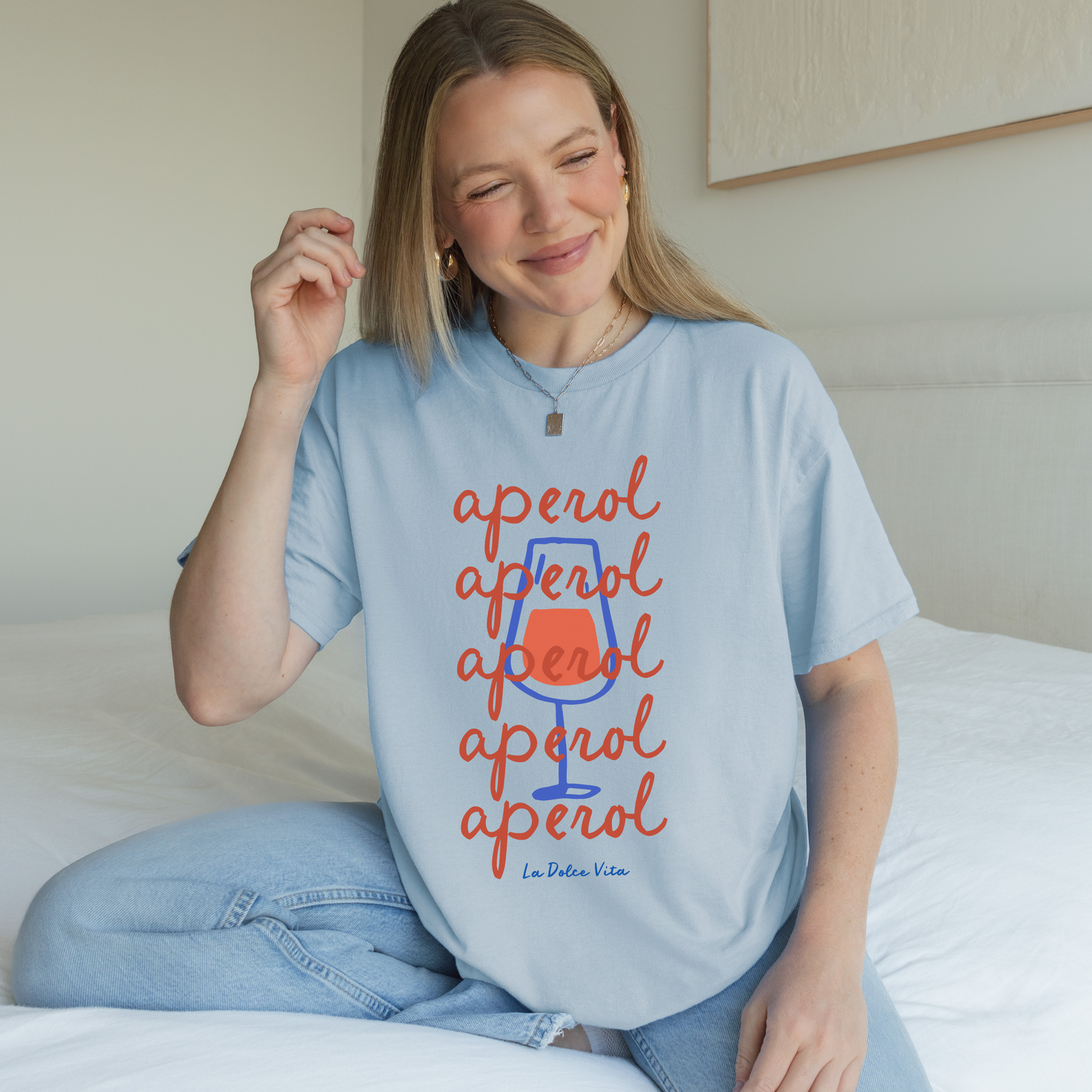 Shirtgeist Aperol Spritz Shirt — size chart