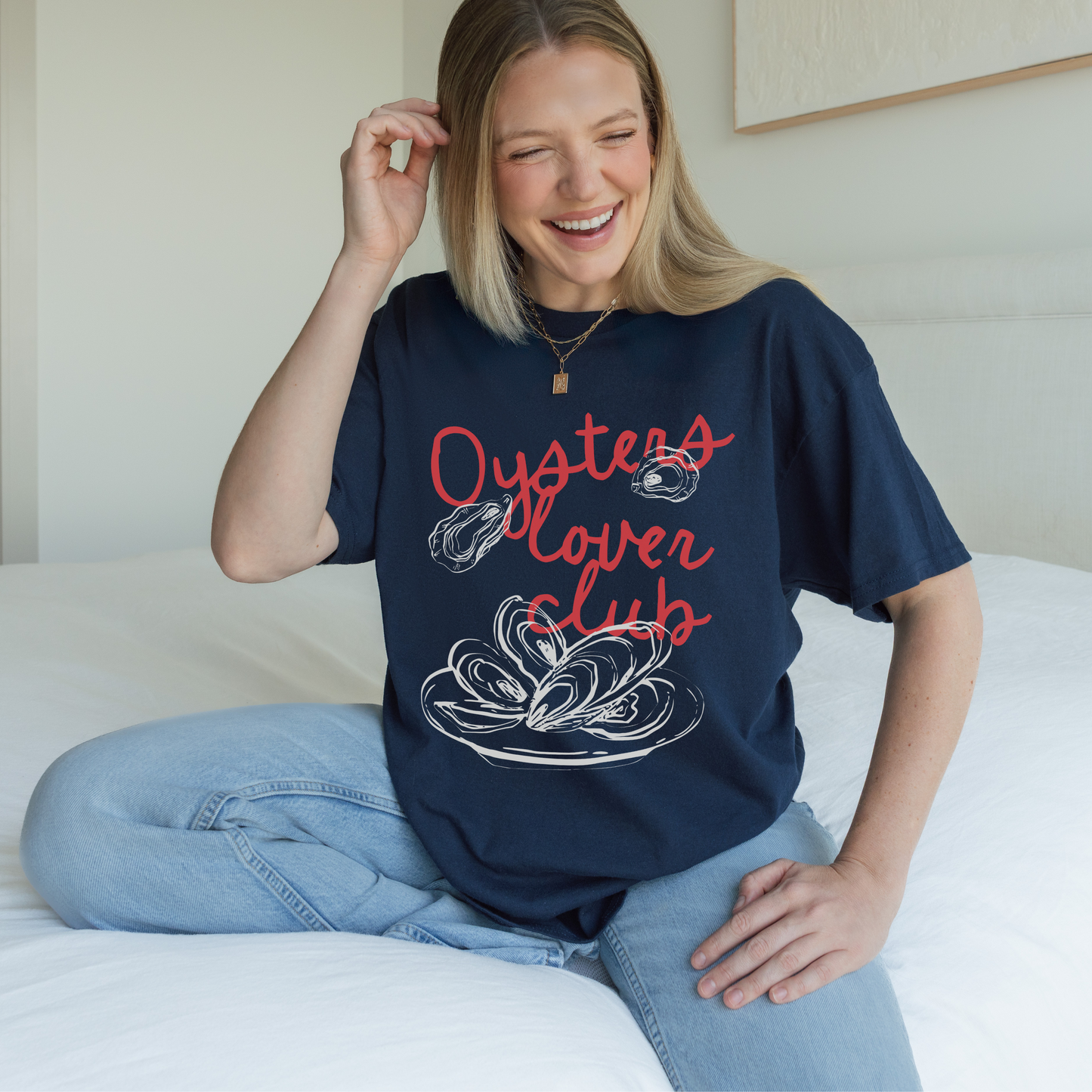 Shirtgeist Oysters Lover Club Shirt — size chart