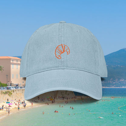 Croissant Embroidered Hat