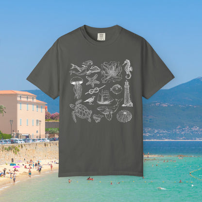 Shirtgeist Nautical Creatures Tee — back view
