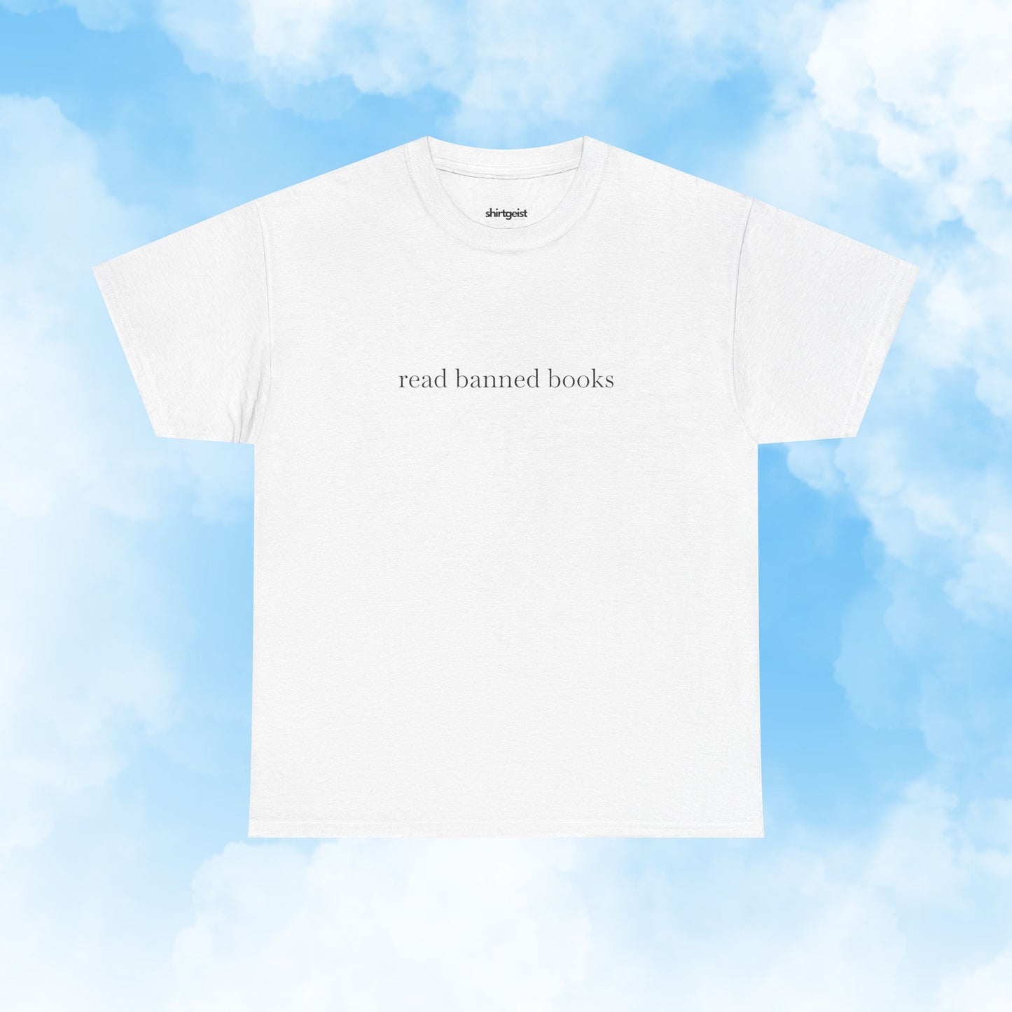 Shirtgeist Read Banned Books Shirt — lifestyle photo