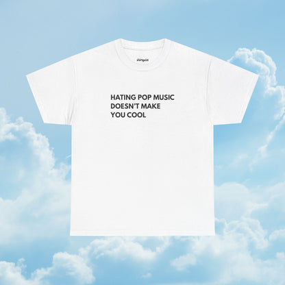 Shirtgeist Music Snob Shirt — detail shot
