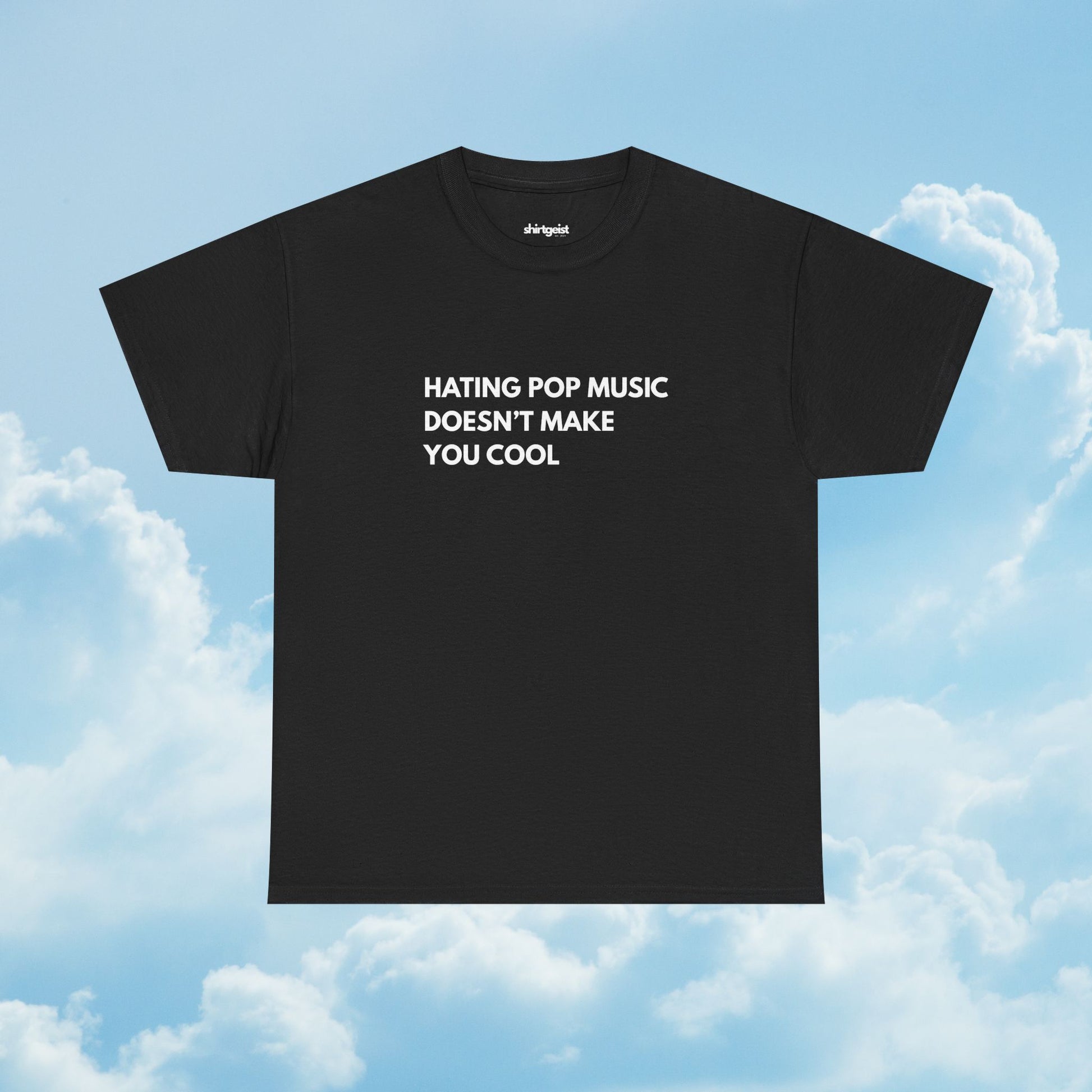 Shirtgeist Music Snob Shirt — back view