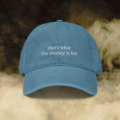 That's What the Money Is For Embroidered Hat
