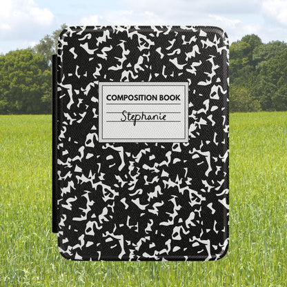 Composition Book Kindle Case — Personalized