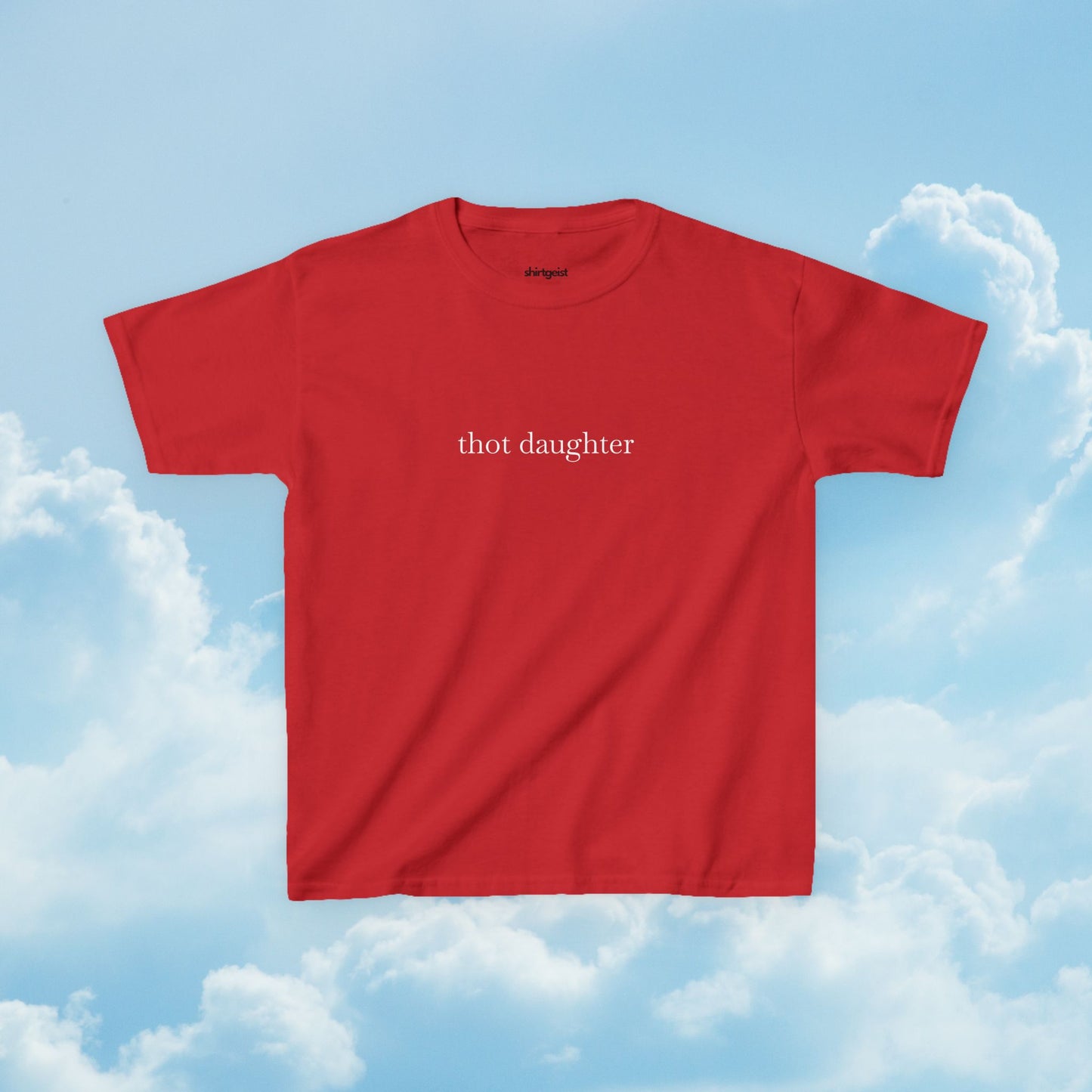 Shirtgeist Thot Daughter Baby Tee — styled look