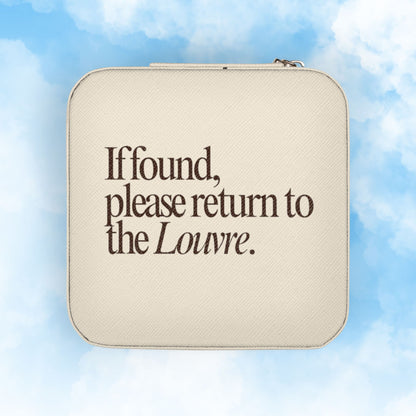 'If Found, Return to the Louvre' Jewelry Travel Case