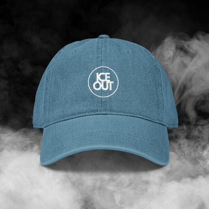 Abolish ICE Embroidered Denim Hat — Proceeds Donated