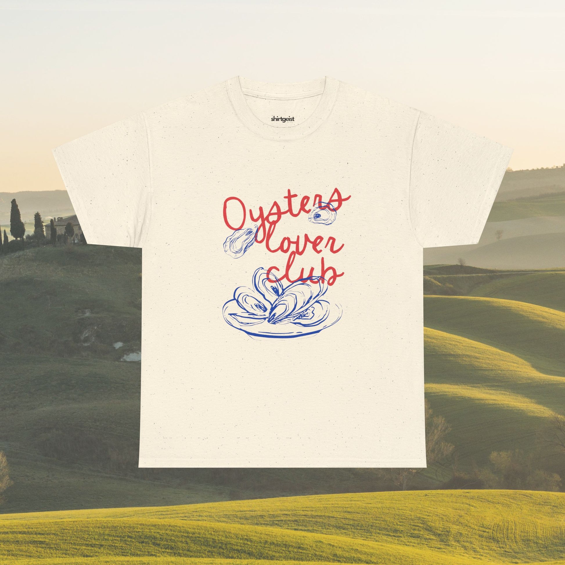 Shirtgeist Oysters Lover Club Shirt — detail shot
