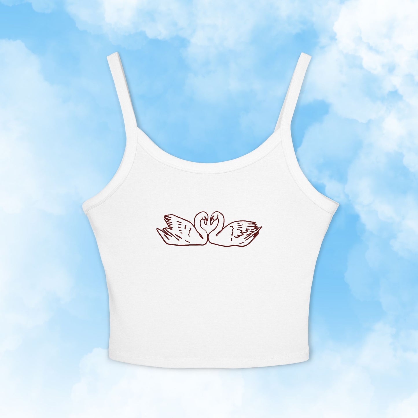 Swan Drawing Tank Top