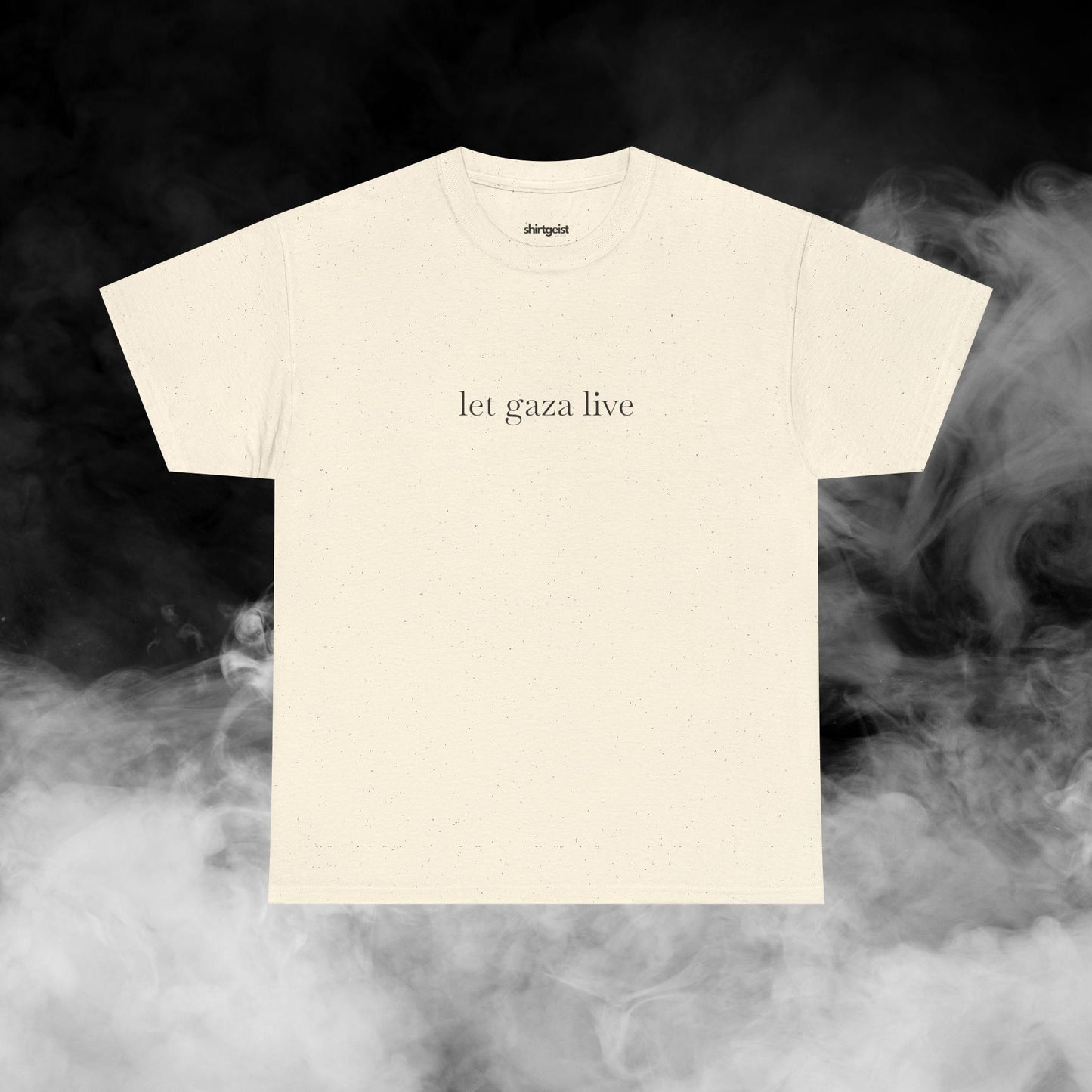 Shirtgeist Let Gaza Live Shirt — back view