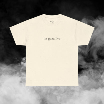 Shirtgeist Let Gaza Live Shirt — back view