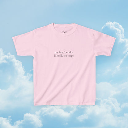 Shirtgeist My Boyfriend Is On Stage Baby Tee — back view