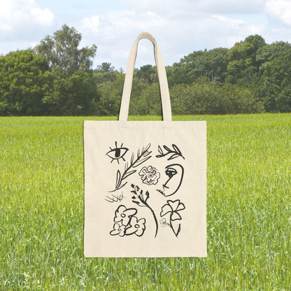 Abstract Flower Tote Bag