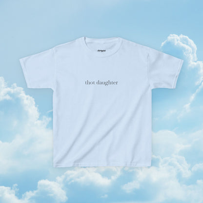 Shirtgeist Thot Daughter Baby Tee — back view