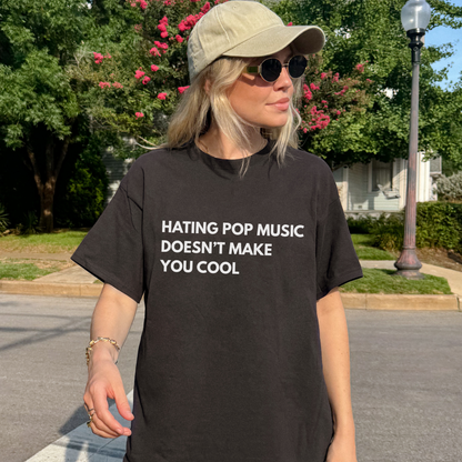 Shirtgeist Music Snob Shirt — lifestyle photo