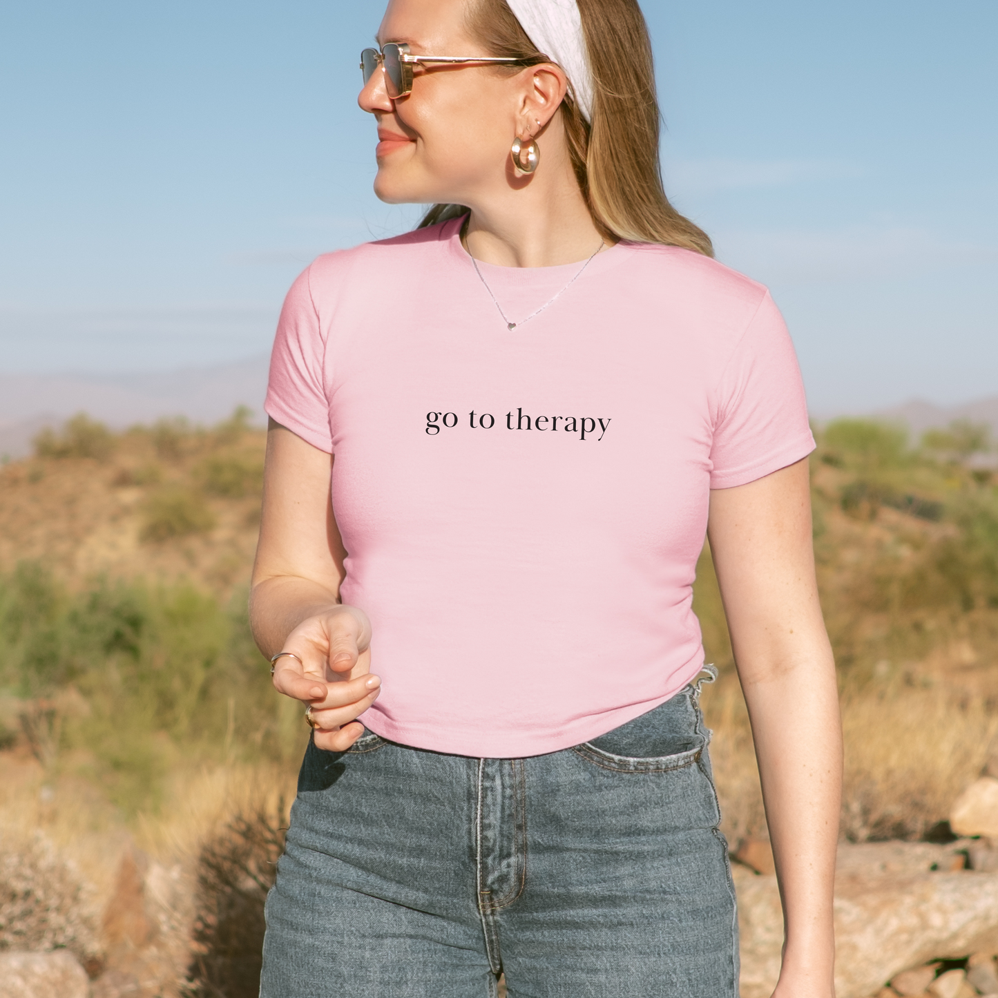 Shirtgeist Go to Therapy Baby Tee — product detail