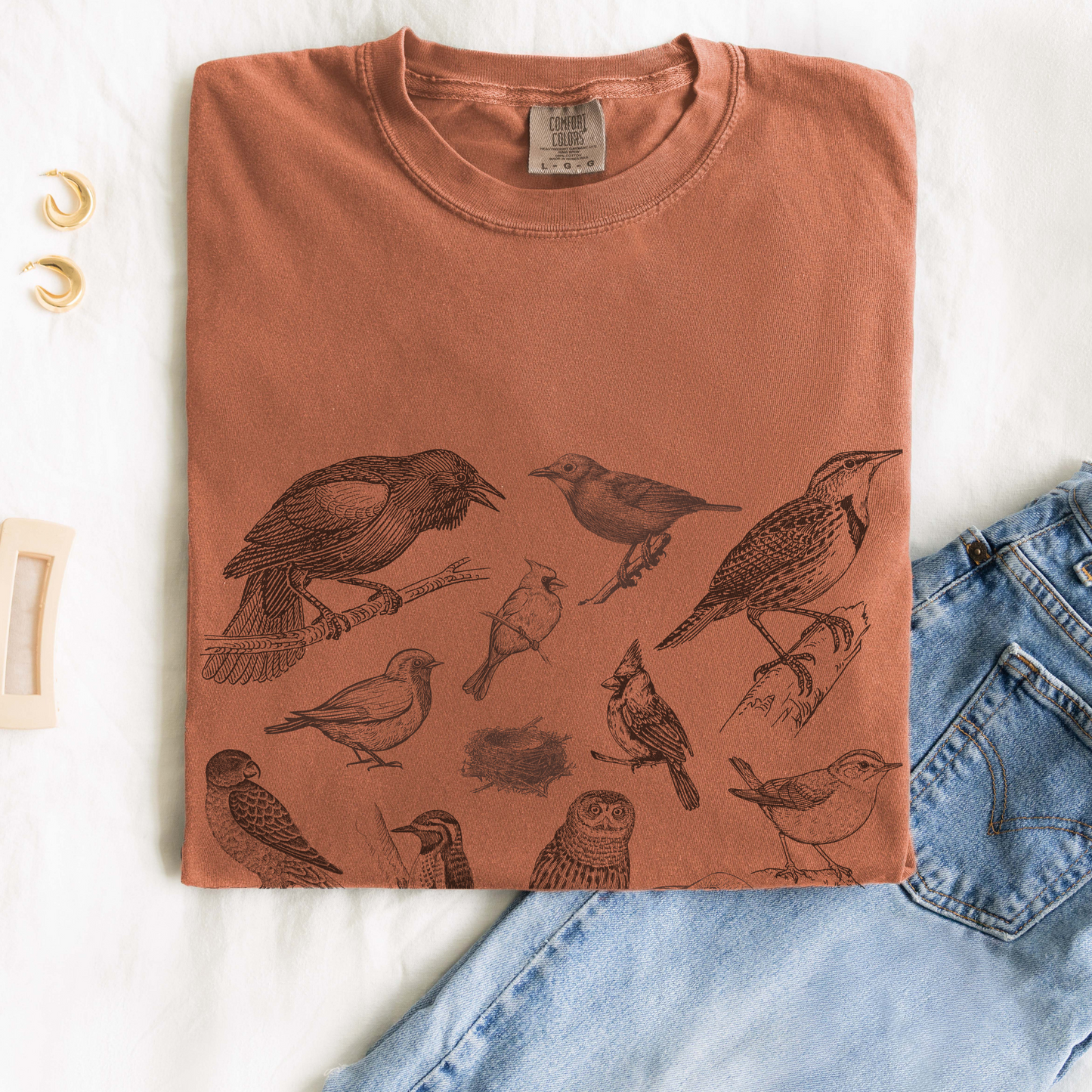 Shirtgeist Vintage Bird Shirt — size chart