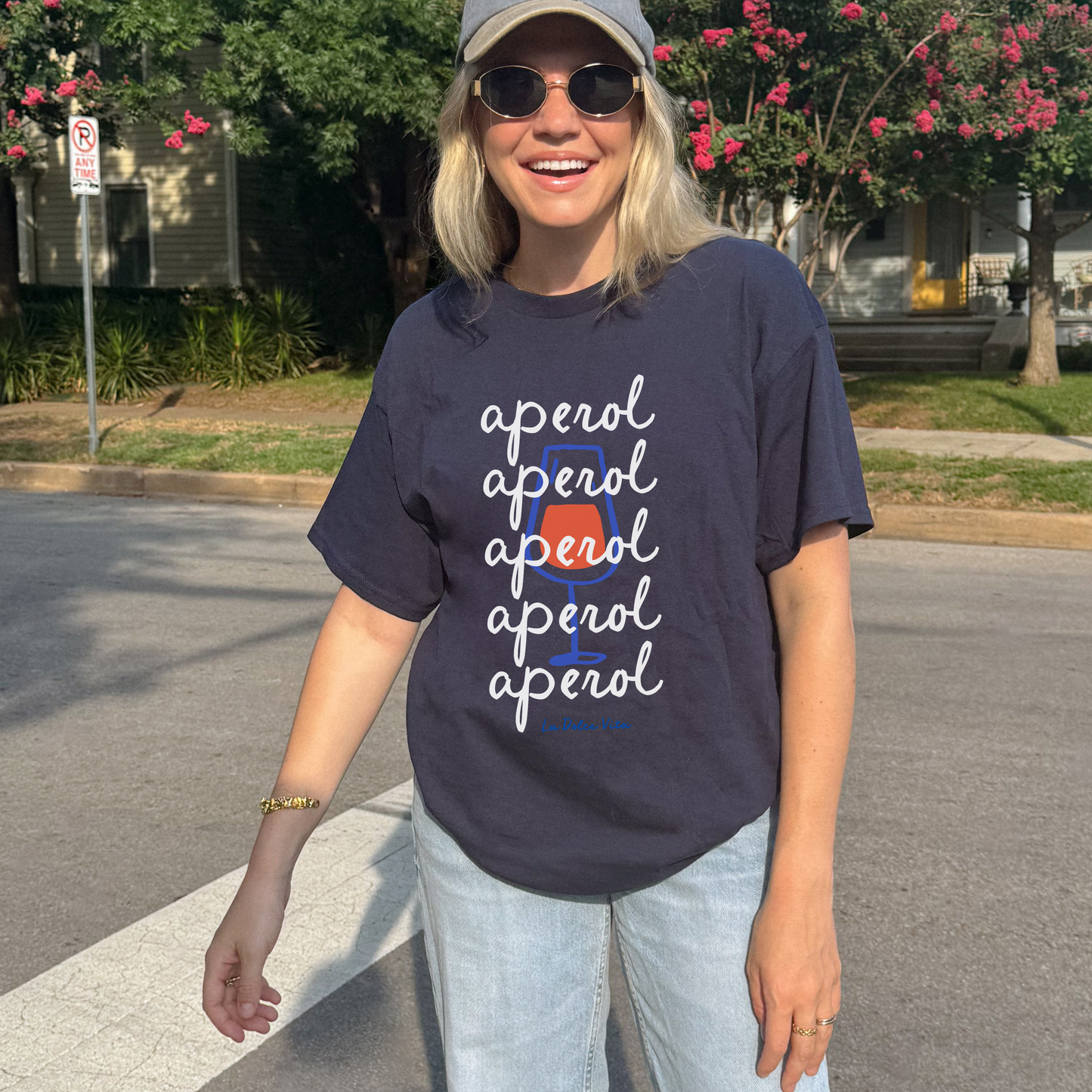 Shirtgeist Aperol Spritz Shirt — flat lay