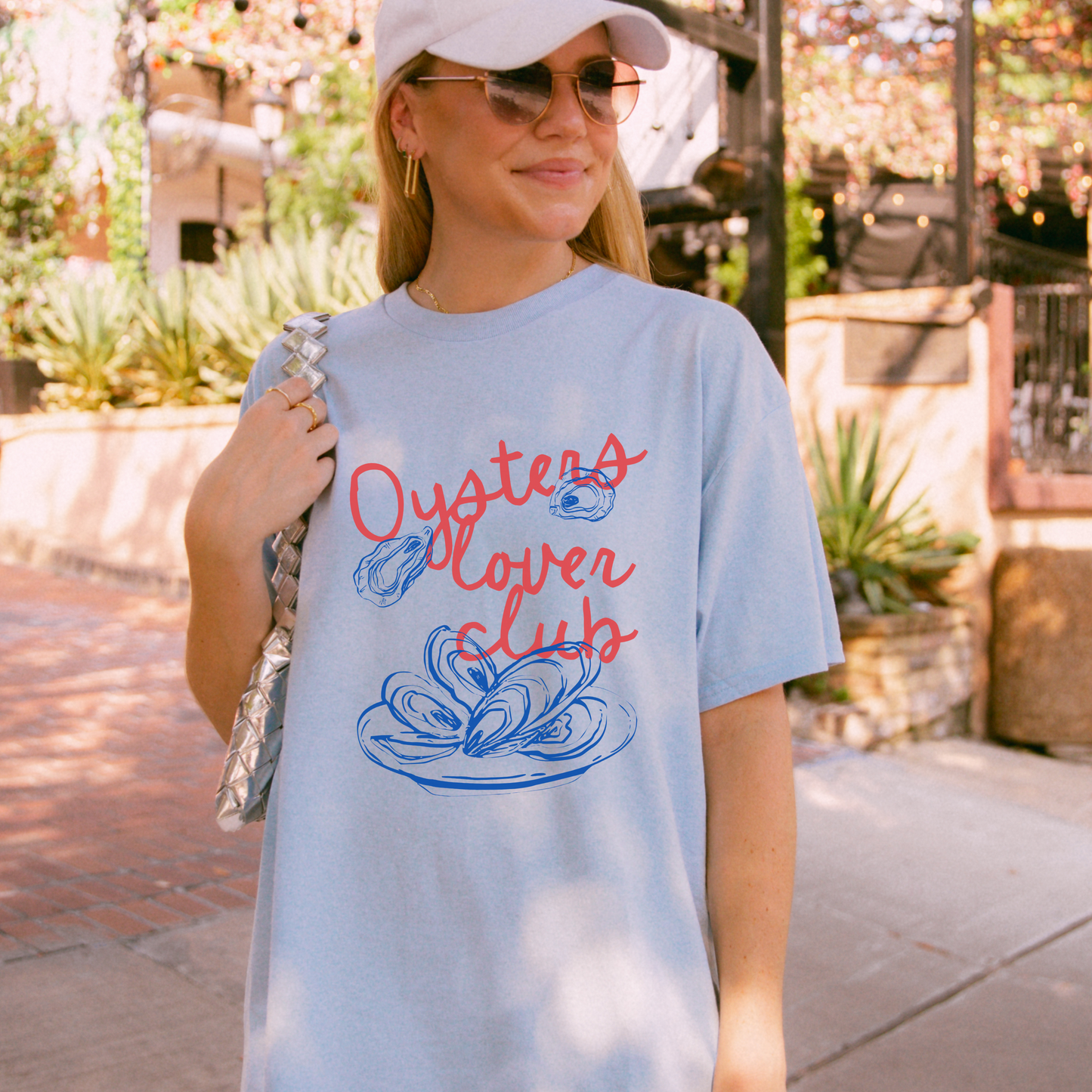 Shirtgeist Oysters Lover Club Shirt — front view on model