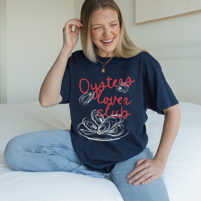 Shirtgeist Oysters Lover Club Shirt — size chart