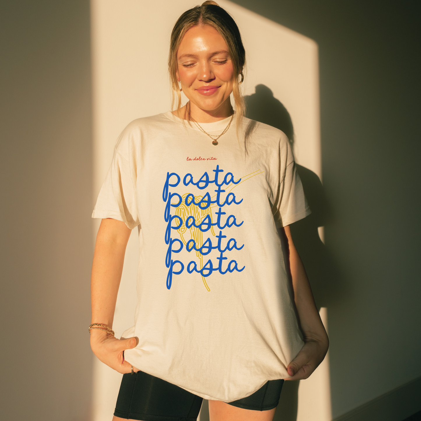 Shirtgeist Pasta Shirt — styled look
