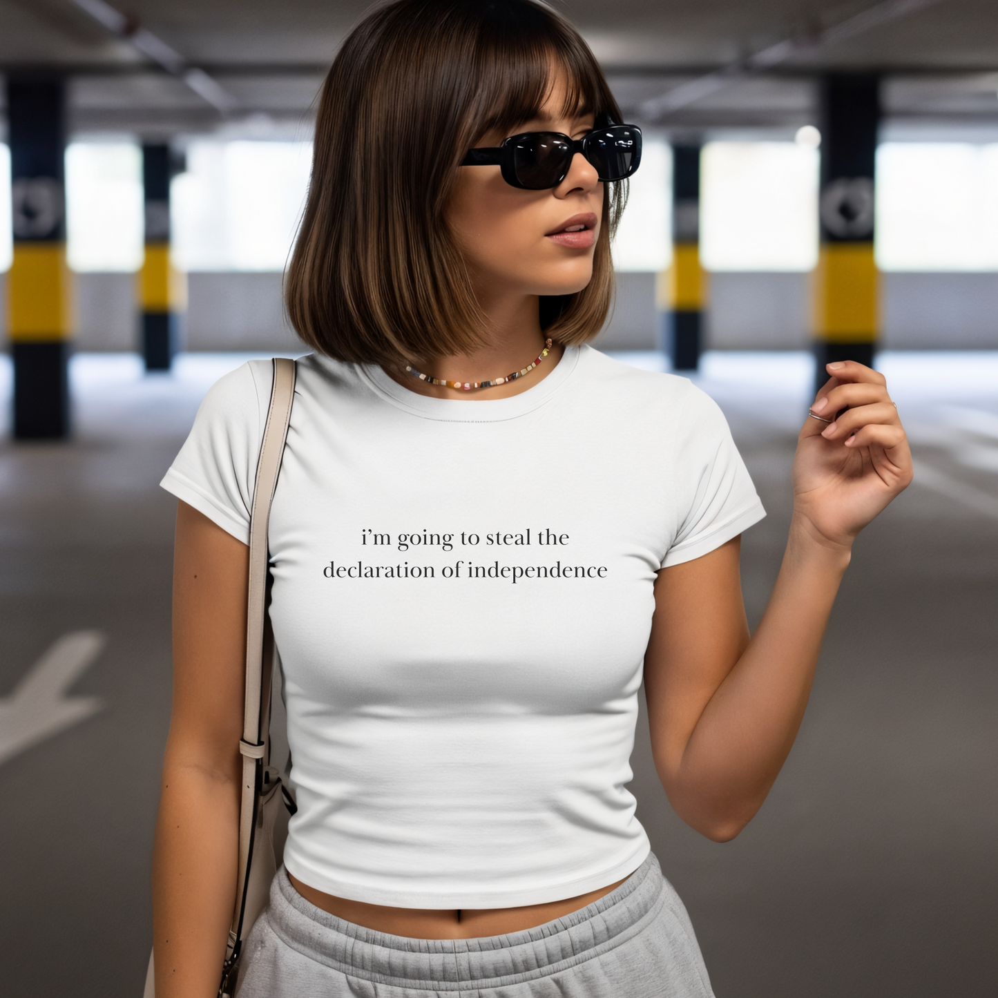 Shirtgeist National Treasure Baby Tee — back view