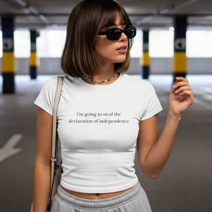 Shirtgeist National Treasure Baby Tee — back view