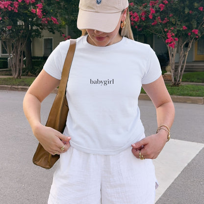 Shirtgeist Babygirl Baby Tee — styled look