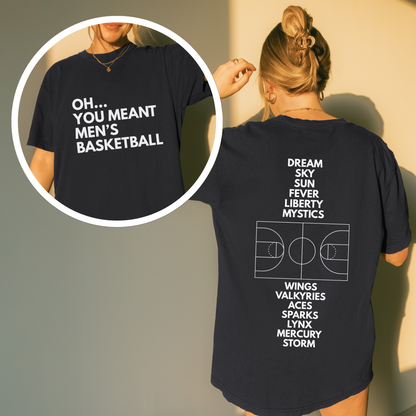 Shirtgeist Oh You Meant Men's Basketball Back Print Shirt