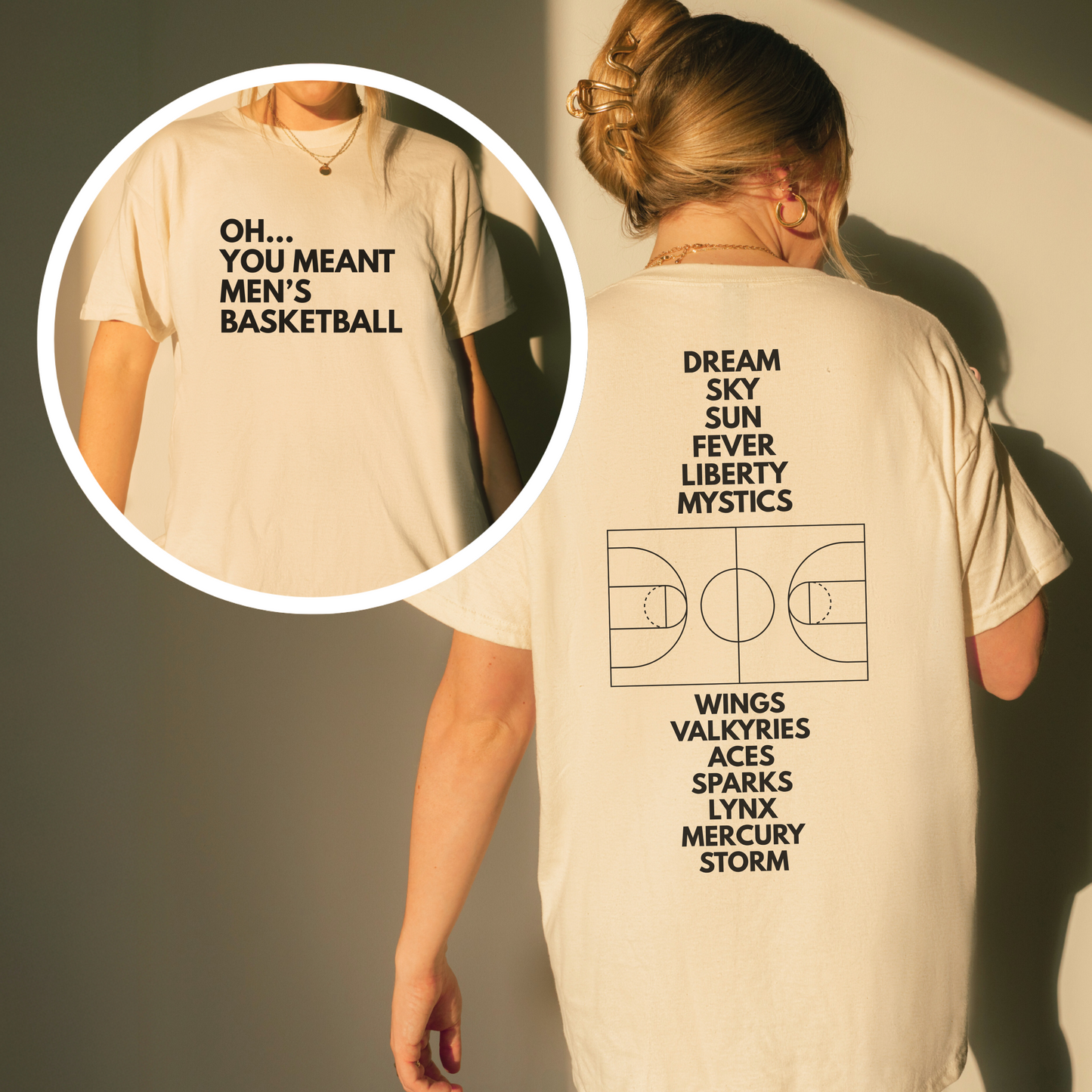 Shirtgeist Oh You Meant Men's Basketball Back Print Shirt