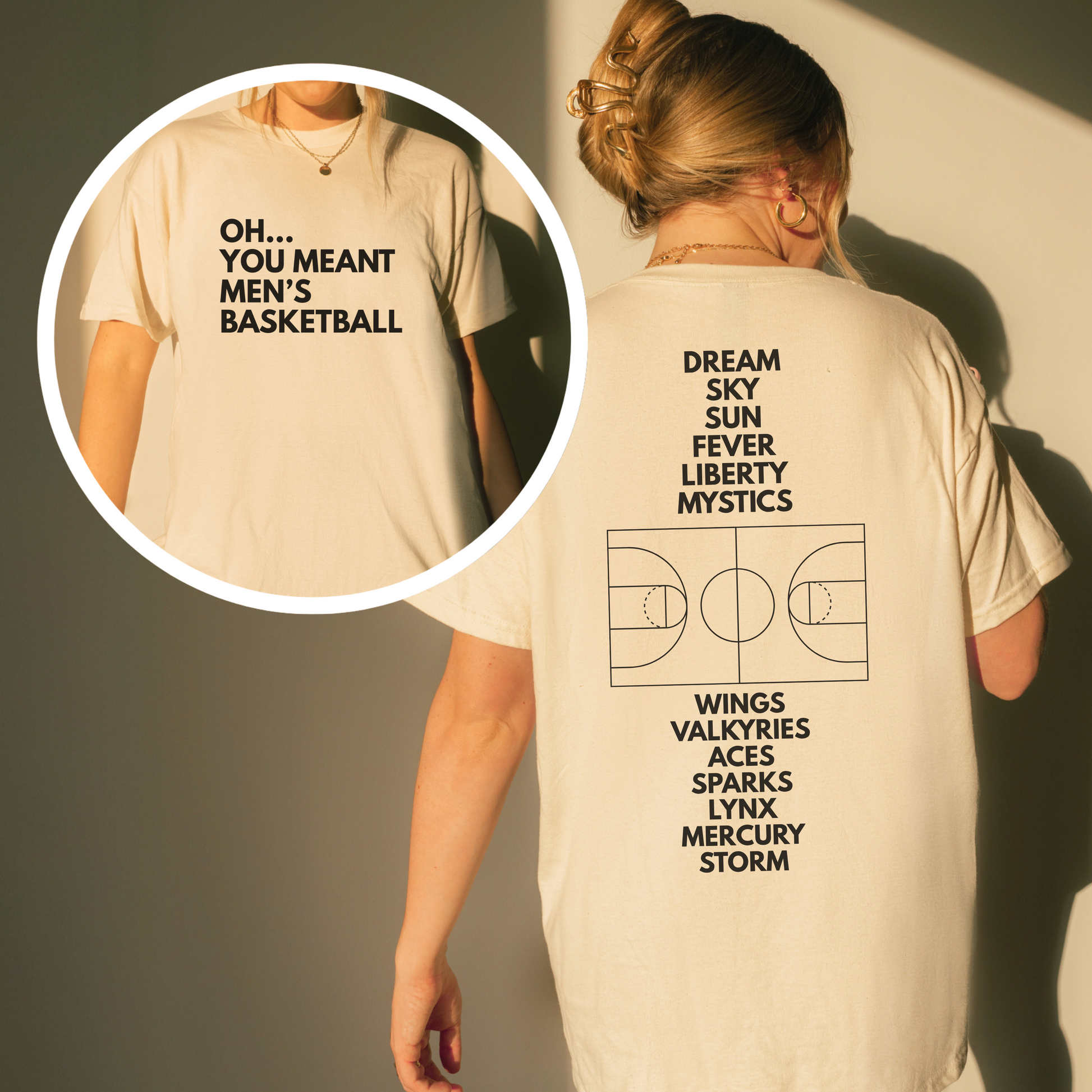 Shirtgeist Oh You Meant Men's Basketball Back Print Shirt