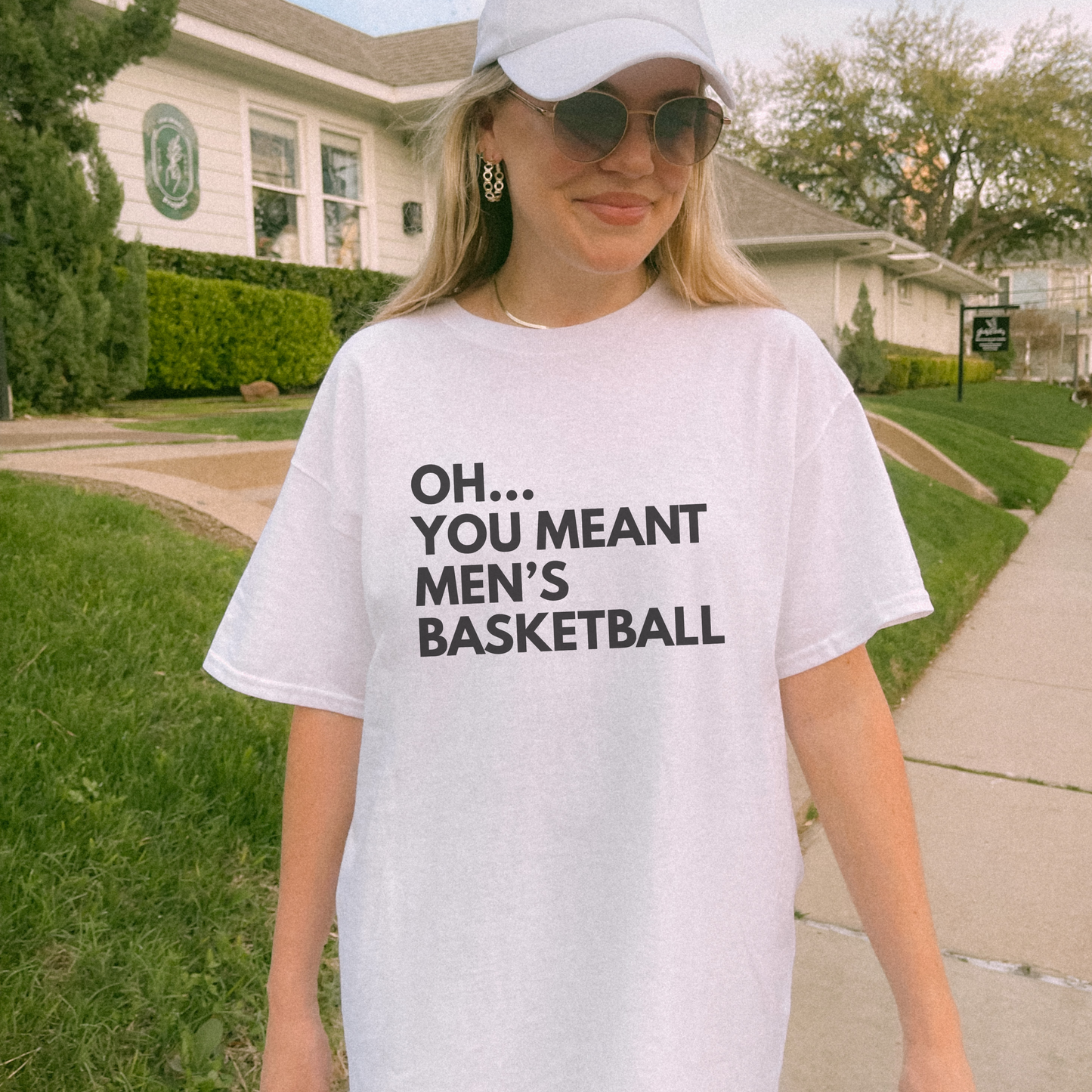 Shirtgeist Oh You Meant Men's Basketball Back Print Shirt