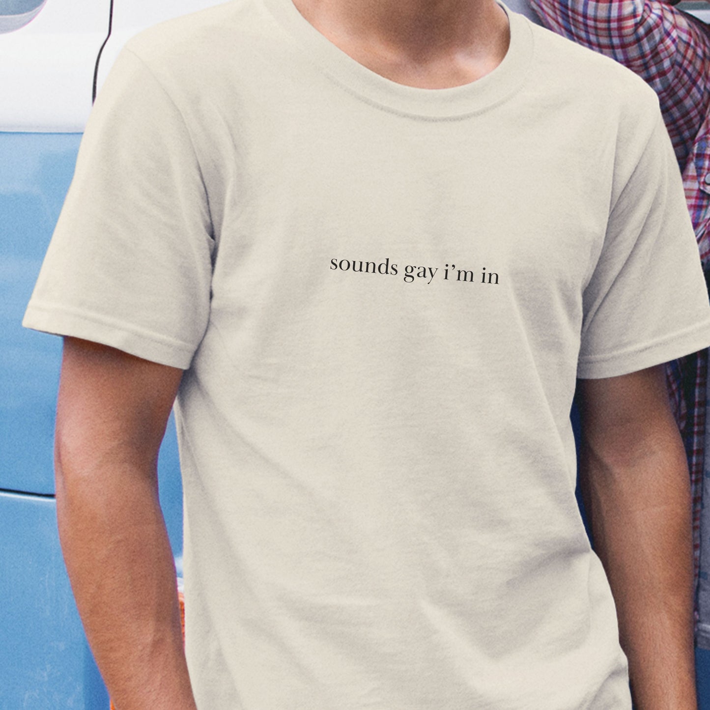 Shirtgeist Sounds Gay I'm In Shirt — flat lay