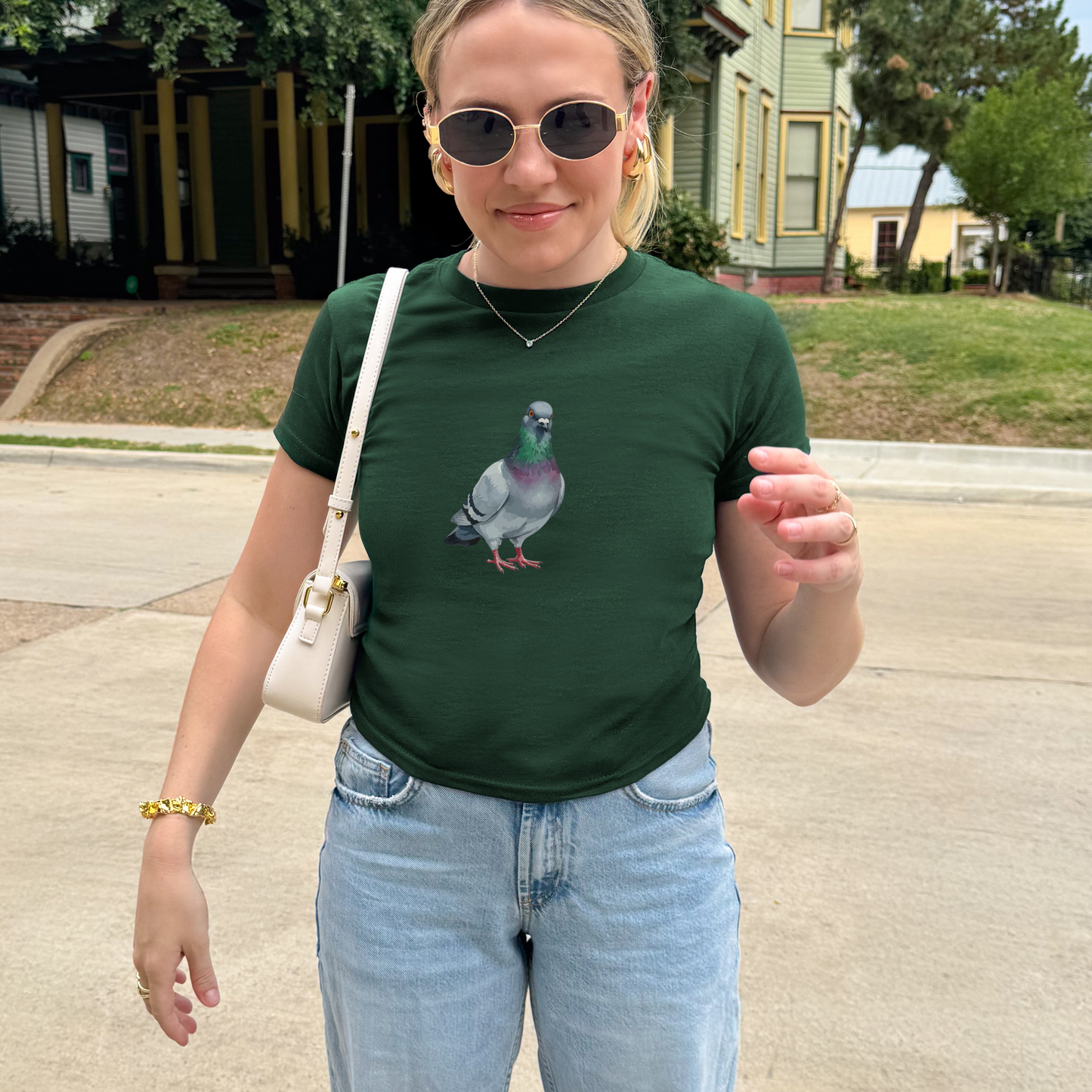 Pigeon Watercolor Baby Tee