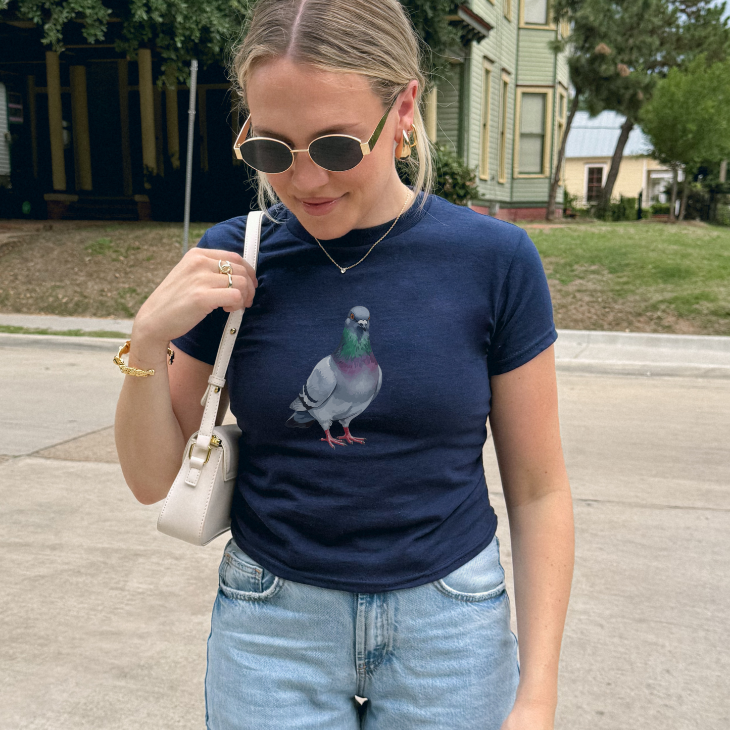 Pigeon Watercolor Baby Tee