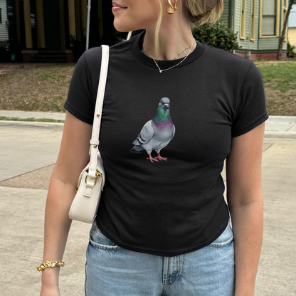 Pigeon Watercolor Baby Tee