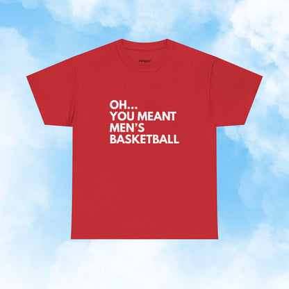 Shirtgeist Oh You Meant Men's Basketball Bold Shirt — styled look