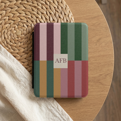 Color Block Monogram Kindle Case