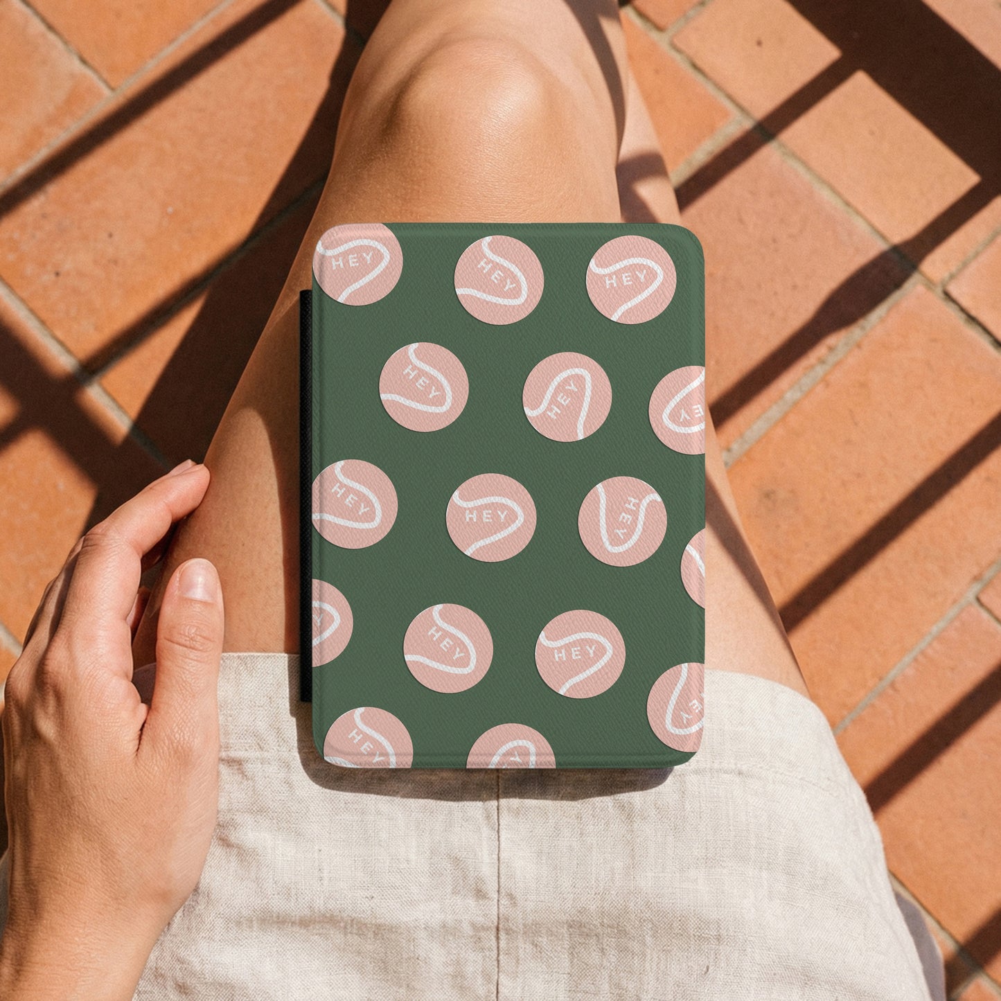 Vintage Tennis Doodle Kindle Case