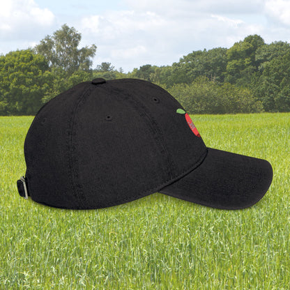 Bite Me Apple Embroidered Hat
