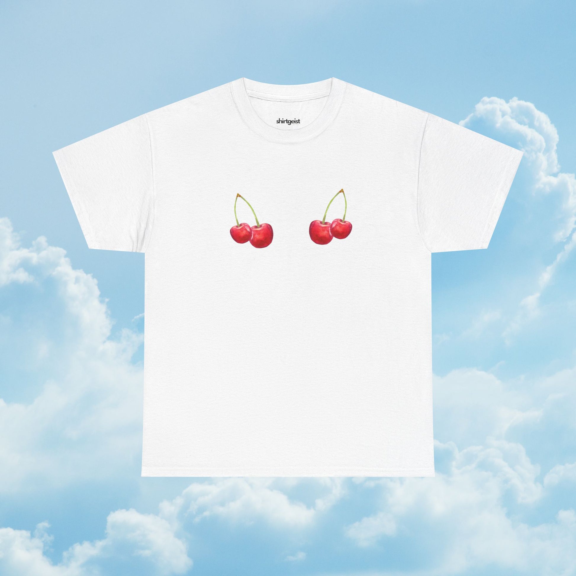 Shirtgeist Cherry Bra Shirt — detail shot
