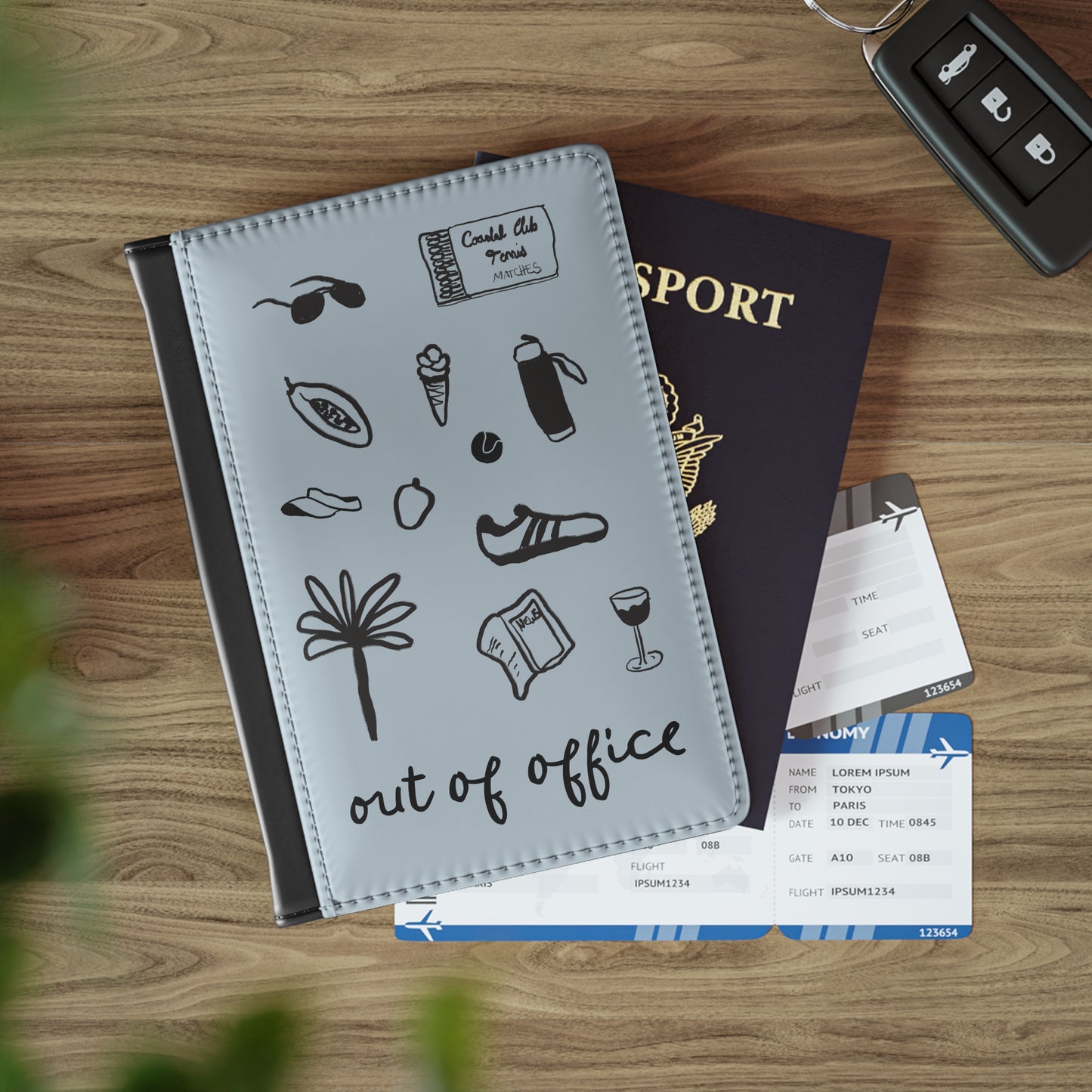 Out of Office Doodle Passport Cover