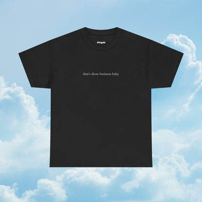 Shirtgeist That's Show Business Baby Shirt — detail shot