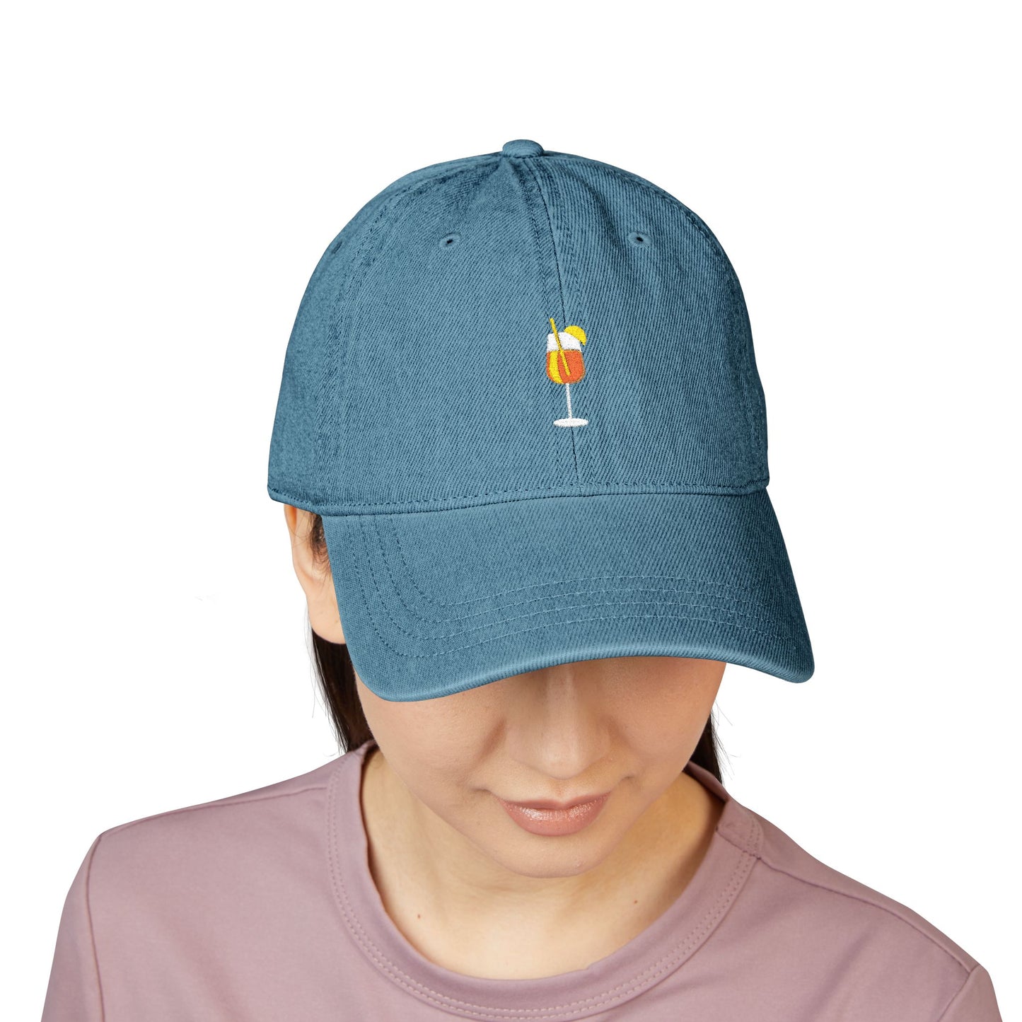Aperol Spritz Embroidered Hat