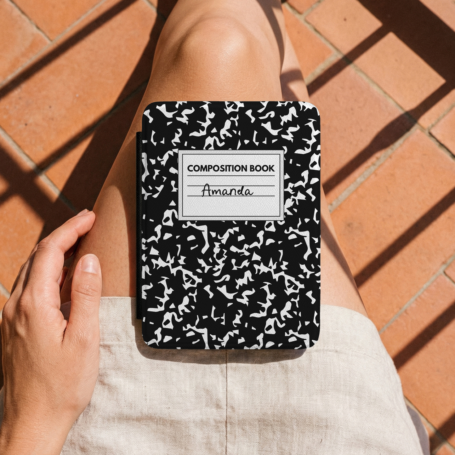 Composition Book Kindle Case — Personalized