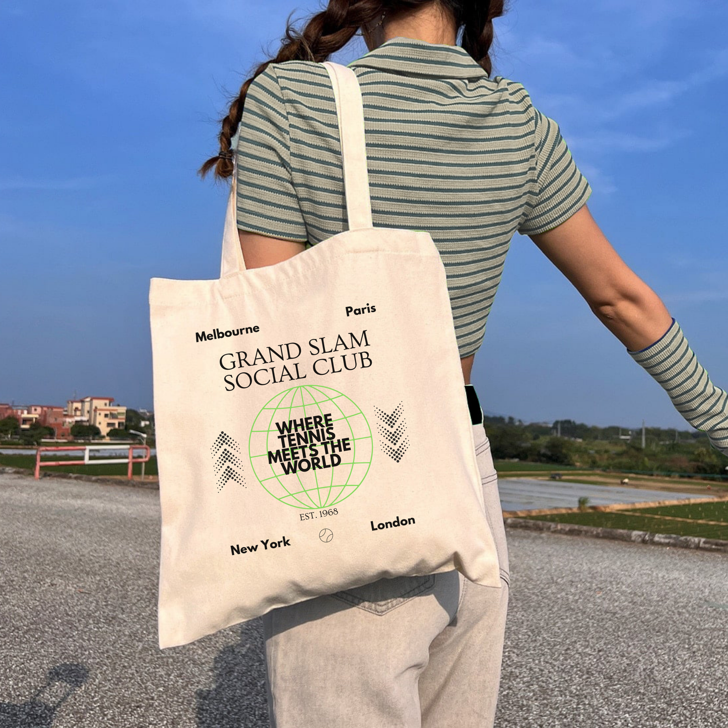 Grand Slam Tennis Club Tote Bag