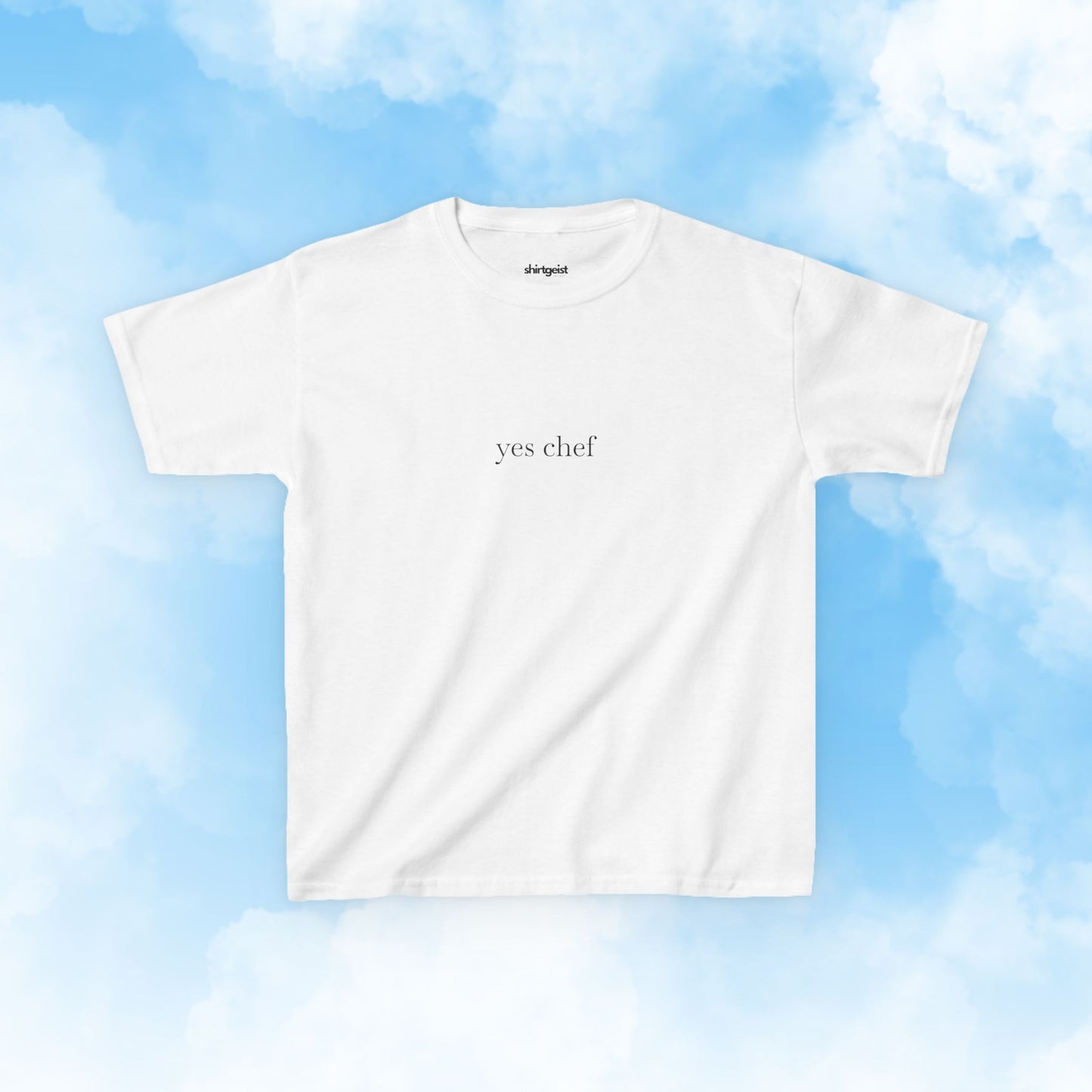 Shirtgeist Yes Chef Baby Tee — lifestyle photo
